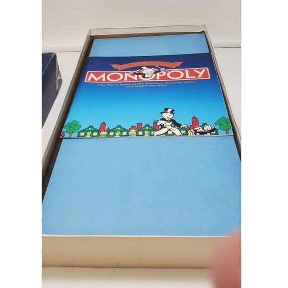 Vintage 1984 Deluxe Anniversary Edition Monopoly PRE-OWNED & COMPLETE - Picture 4 of 10